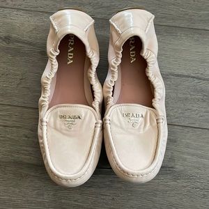 Prada scrunch ballet flats size 39.5